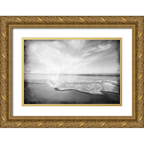 A Day at the Coast Gold Ornate Wood Framed Art Print with Double Matting by Kimberly, Allen