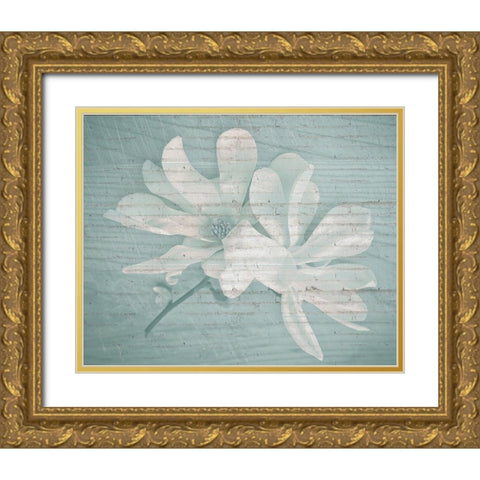 County Bloom Gold Ornate Wood Framed Art Print with Double Matting by Kimberly, Allen
