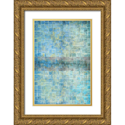 Shades Gold Ornate Wood Framed Art Print with Double Matting by Allen, Kimberly