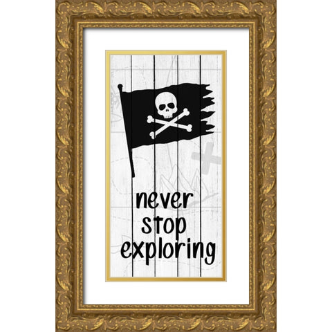Roam 1 Gold Ornate Wood Framed Art Print with Double Matting by Kimberly, Allen