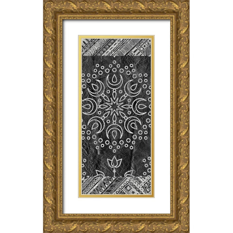 Patterned A Gold Ornate Wood Framed Art Print with Double Matting by Kimberly, Allen