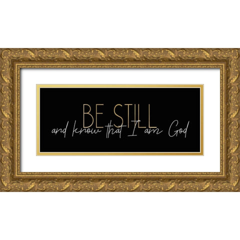 Be Still 1 Gold Ornate Wood Framed Art Print with Double Matting by Kimberly, Allen