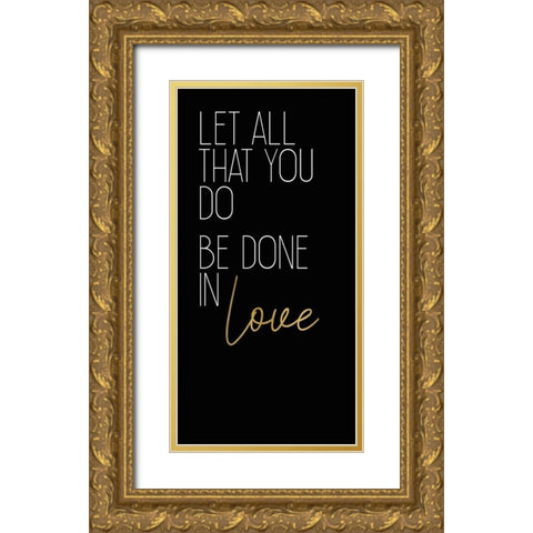 Be Still 2 Gold Ornate Wood Framed Art Print with Double Matting by Kimberly, Allen