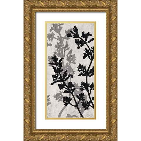 Branches 4 V2 Gold Ornate Wood Framed Art Print with Double Matting by Allen, Kimberly