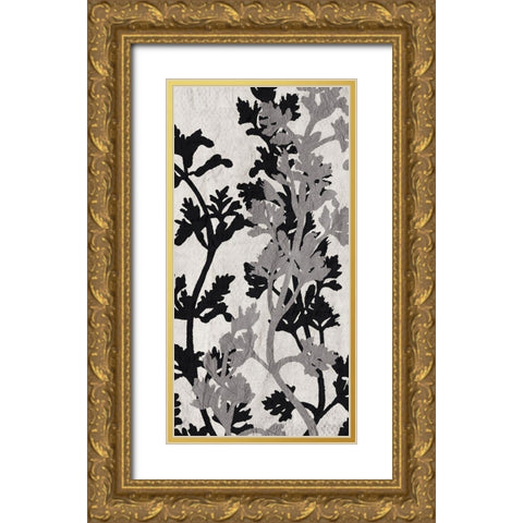 Branches 5 V2 Gold Ornate Wood Framed Art Print with Double Matting by Allen, Kimberly