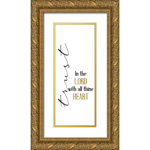 All Trusting Gold Ornate Wood Framed Art Print with Double Matting by Allen, Kimberly