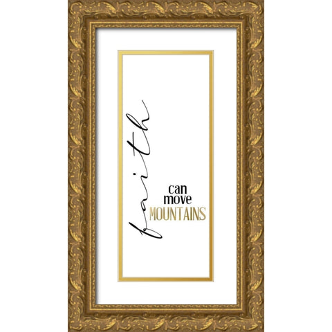 Mountain Faith Gold Ornate Wood Framed Art Print with Double Matting by Allen, Kimberly