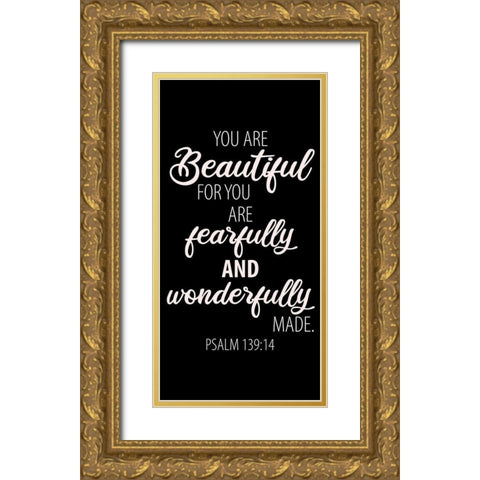 Wonderfully Made 1 Gold Ornate Wood Framed Art Print with Double Matting by Allen, Kimberly
