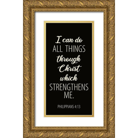 All Things 2 Gold Ornate Wood Framed Art Print with Double Matting by Allen, Kimberly