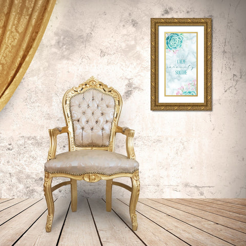Relax Recharge 6 V2 Gold Ornate Wood Framed Art Print with Double Matting by Allen, Kimberly