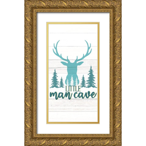 Little Man 1 Gold Ornate Wood Framed Art Print with Double Matting by Allen, Kimberly