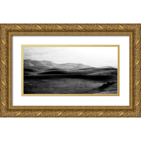 Across the Hills Gold Ornate Wood Framed Art Print with Double Matting by Allen, Kimberly