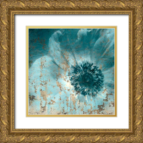 Seaside Bloom Gold Ornate Wood Framed Art Print with Double Matting by Allen, Kimberly