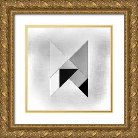 Geo 2 Gold Ornate Wood Framed Art Print with Double Matting by Allen, Kimberly