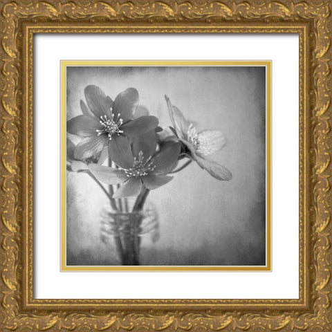Blooms 2 Gold Ornate Wood Framed Art Print with Double Matting by Allen, Kimberly