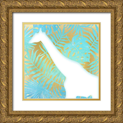On Jungle Safari 1 Gold Ornate Wood Framed Art Print with Double Matting by Kimberly, Allen