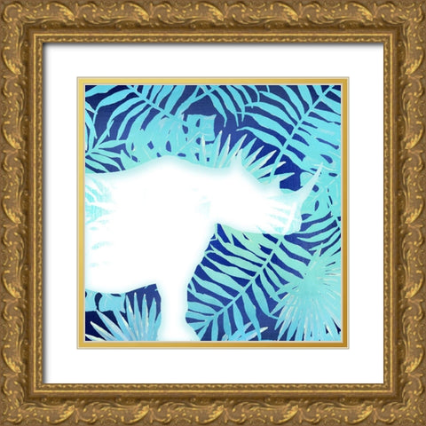 On Jungle Safari 2 Gold Ornate Wood Framed Art Print with Double Matting by Kimberly, Allen
