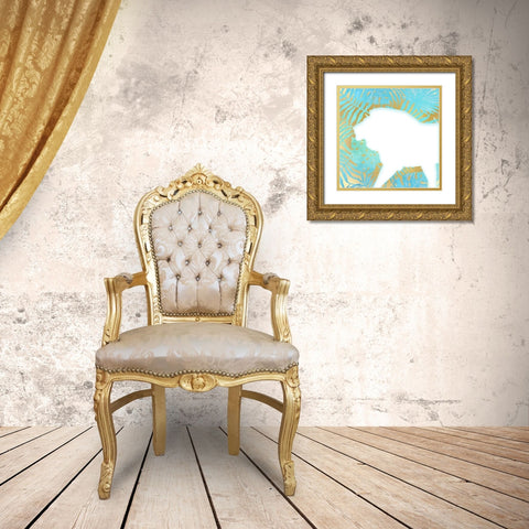 On Jungle Safari 3 Gold Ornate Wood Framed Art Print with Double Matting by Kimberly, Allen