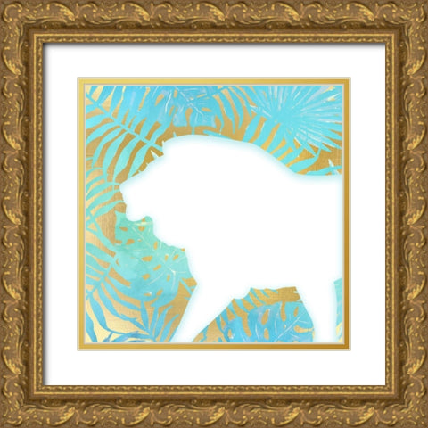 On Jungle Safari 3 Gold Ornate Wood Framed Art Print with Double Matting by Kimberly, Allen