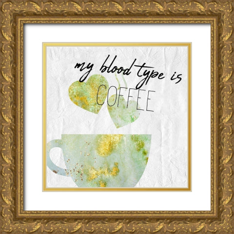Coffee Days 4 Gold Ornate Wood Framed Art Print with Double Matting by Kimberly, Allen
