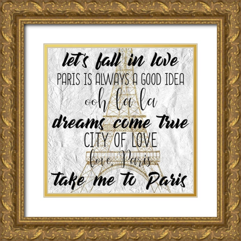 My Dreams 2 Gold Ornate Wood Framed Art Print with Double Matting by Kimberly, Allen