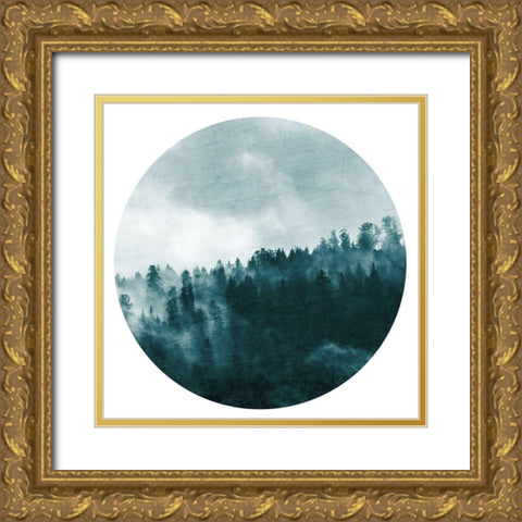 In the Forest 1 Gold Ornate Wood Framed Art Print with Double Matting by Kimberly, Allen