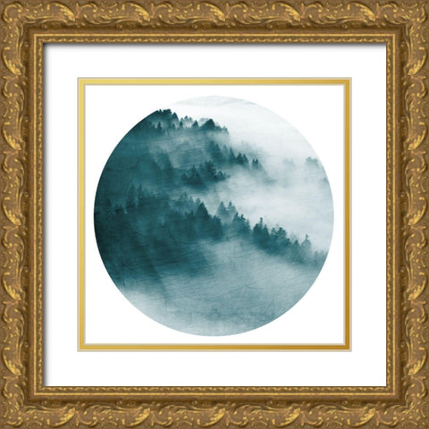 In the Forest 2 Gold Ornate Wood Framed Art Print with Double Matting by Kimberly, Allen