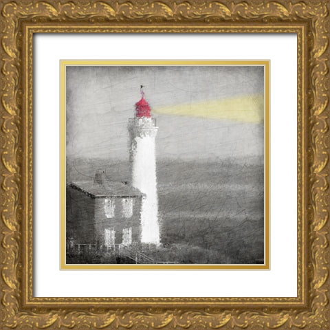 Beacon Gold Ornate Wood Framed Art Print with Double Matting by Kimberly, Allen