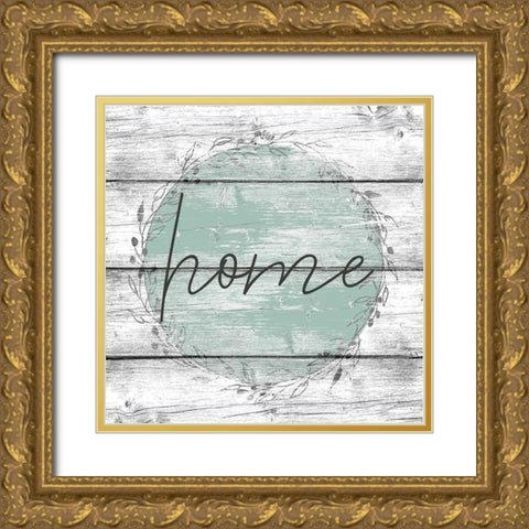 Home Gold Ornate Wood Framed Art Print with Double Matting by Kimberly, Allen