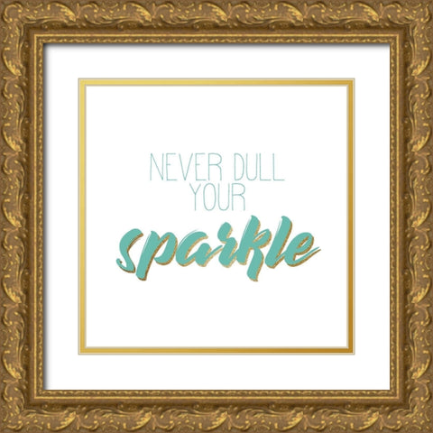 Sparkle and Shine 1 Gold Ornate Wood Framed Art Print with Double Matting by Kimberly, Allen
