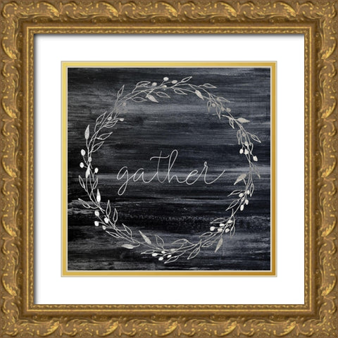 Gather Gold Ornate Wood Framed Art Print with Double Matting by Kimberly, Allen