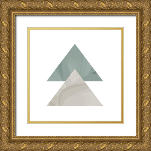 Mountains 1 Gold Ornate Wood Framed Art Print with Double Matting by Kimberly, Allen