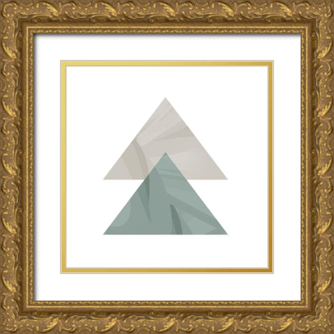 Mountains 3 Gold Ornate Wood Framed Art Print with Double Matting by Kimberly, Allen