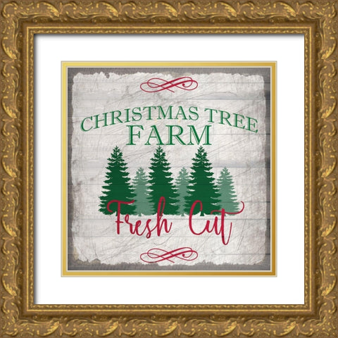 Nostalgic Christmas 3 Gold Ornate Wood Framed Art Print with Double Matting by Kimberly, Allen