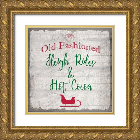 Nostalgic Christmas 4 Gold Ornate Wood Framed Art Print with Double Matting by Kimberly, Allen