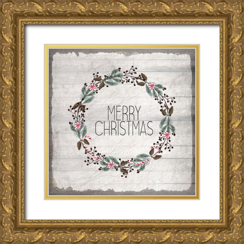 Nostalgic Christmas 9 Gold Ornate Wood Framed Art Print with Double Matting by Kimberly, Allen