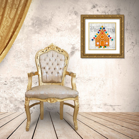 Nostalgic Christmas 7 Gold Ornate Wood Framed Art Print with Double Matting by Kimberly, Allen