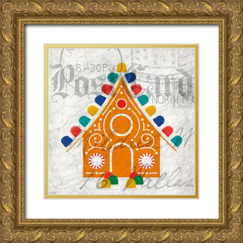 Nostalgic Christmas 7 Gold Ornate Wood Framed Art Print with Double Matting by Kimberly, Allen