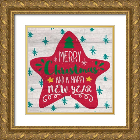 Nostalgic Christmas 14 Gold Ornate Wood Framed Art Print with Double Matting by Kimberly, Allen