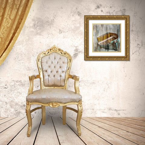 Beached Gold Ornate Wood Framed Art Print with Double Matting by Kimberly, Allen