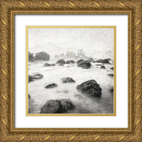 Dusky Beach 1 Gold Ornate Wood Framed Art Print with Double Matting by Kimberly, Allen