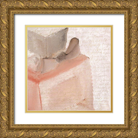Paris Blush 1 Gold Ornate Wood Framed Art Print with Double Matting by Kimberly, Allen