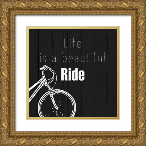 Journey 4 Gold Ornate Wood Framed Art Print with Double Matting by Kimberly, Allen