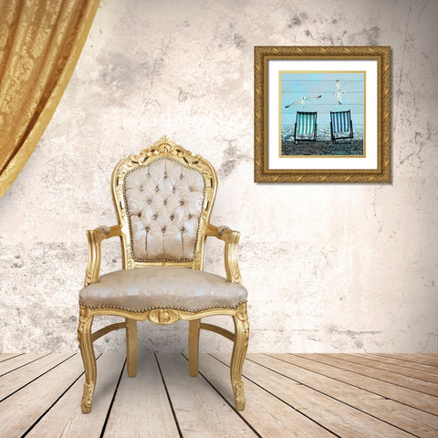 Coastal Life 3 Gold Ornate Wood Framed Art Print with Double Matting by Kimberly, Allen