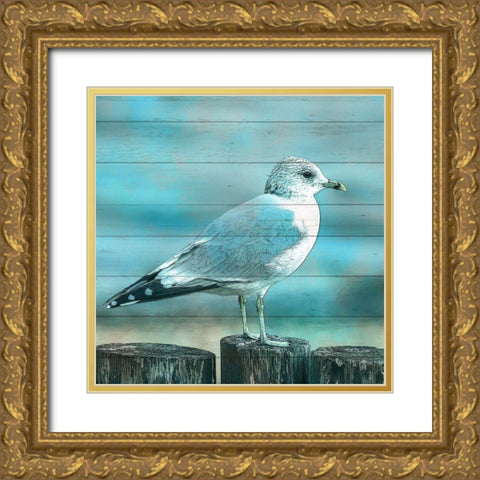 Coastal Life 5 Gold Ornate Wood Framed Art Print with Double Matting by Kimberly, Allen