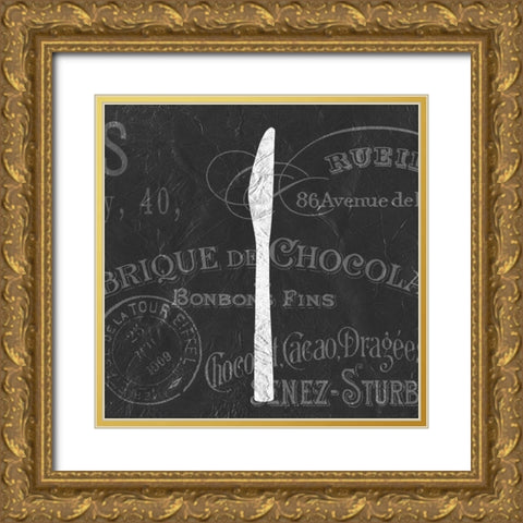 Utensils 2 Gold Ornate Wood Framed Art Print with Double Matting by Kimberly, Allen