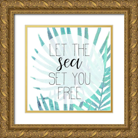 Sunsets 2 Gold Ornate Wood Framed Art Print with Double Matting by Kimberly, Allen