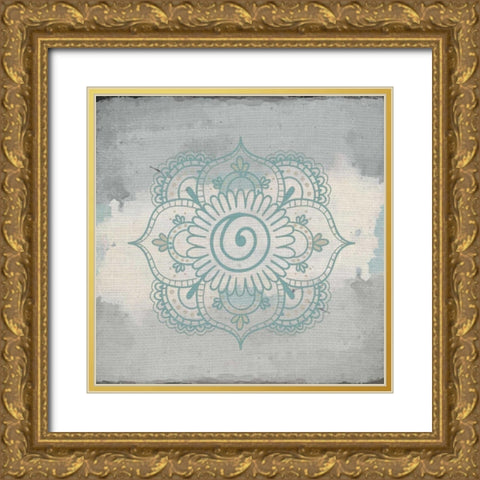 Henna Dreams 1 Gold Ornate Wood Framed Art Print with Double Matting by Allen, Kimberly