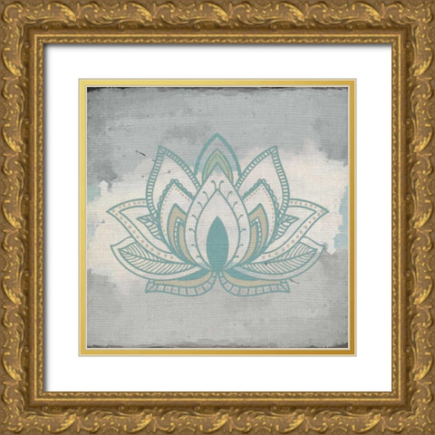 Henna Dreams 2 Gold Ornate Wood Framed Art Print with Double Matting by Allen, Kimberly