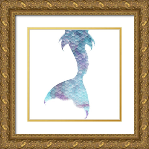 Little Mermaid 2 Gold Ornate Wood Framed Art Print with Double Matting by Kimberly, Allen